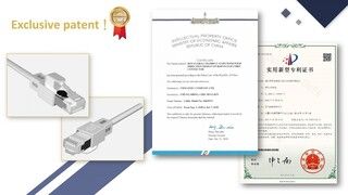 Gepatenteerde patchkabel met draaibare kleurclips